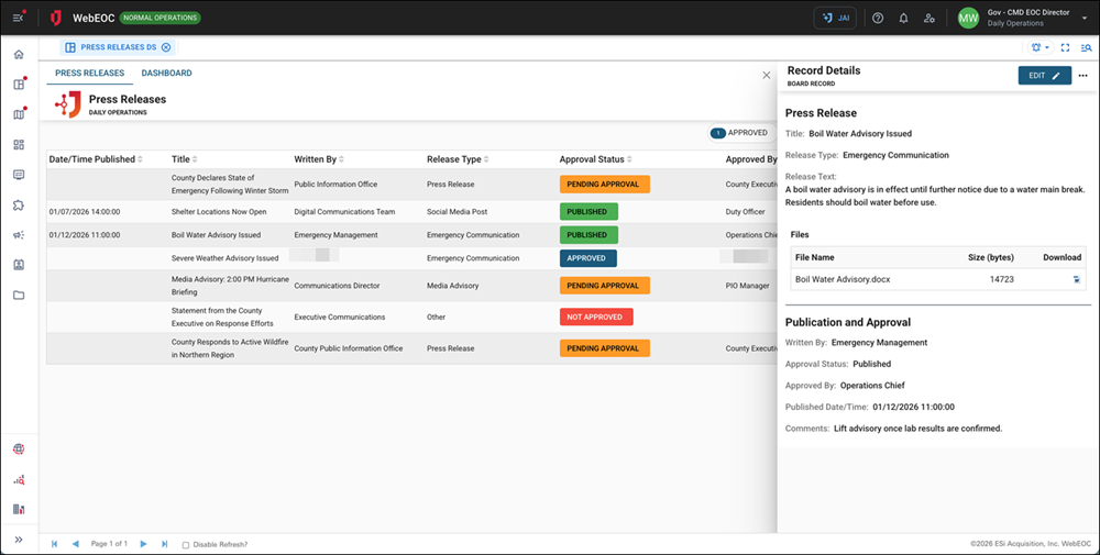 Press Releases DS - Slideout
